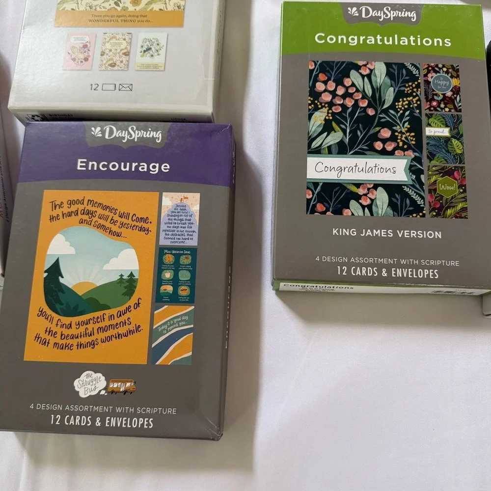 Lot Of 11 DaySpring Christian Greeting Card‎ Box Sets Sympathy Birthday Baby